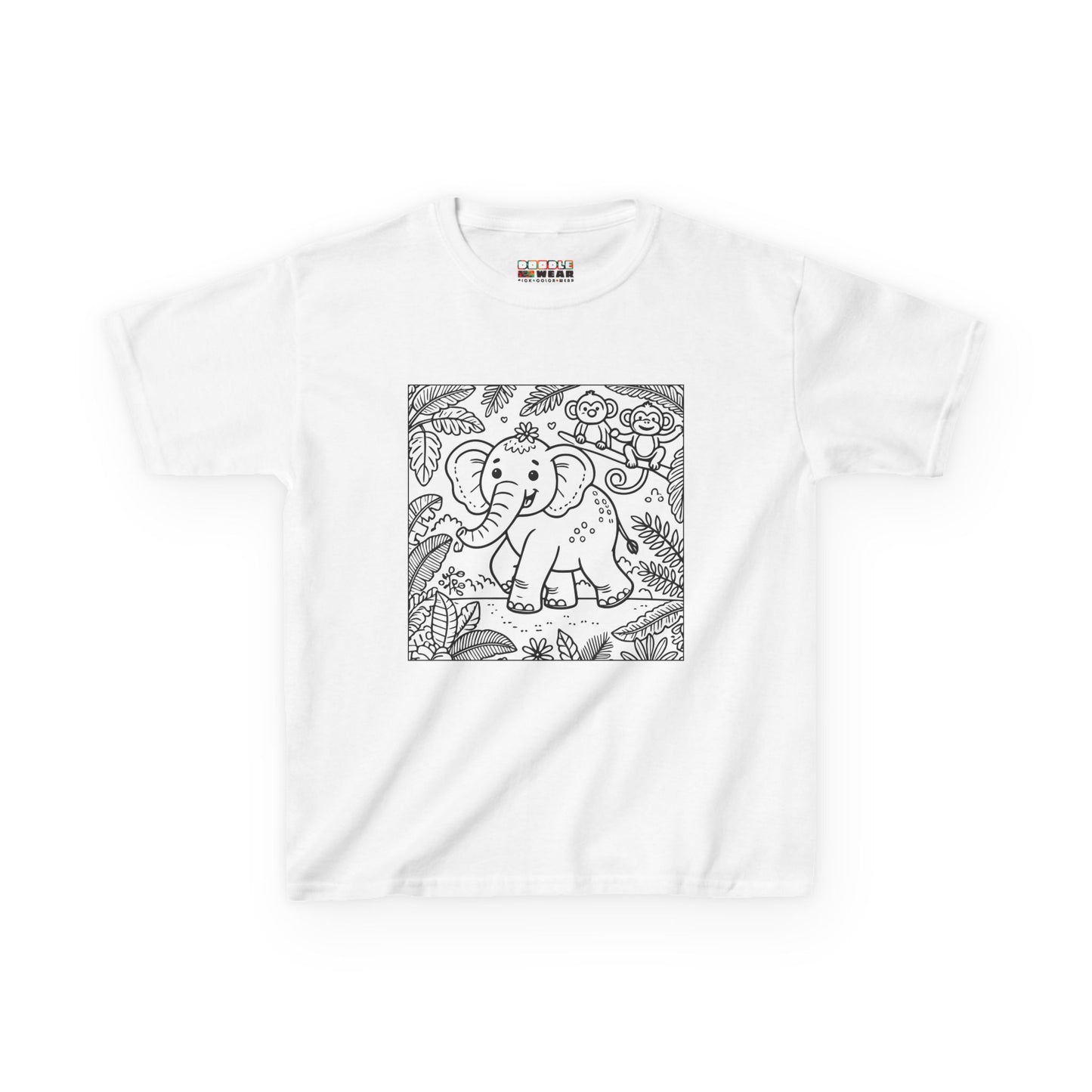 DoodleWear Jungle Elephant Cotton™ Tee Kit