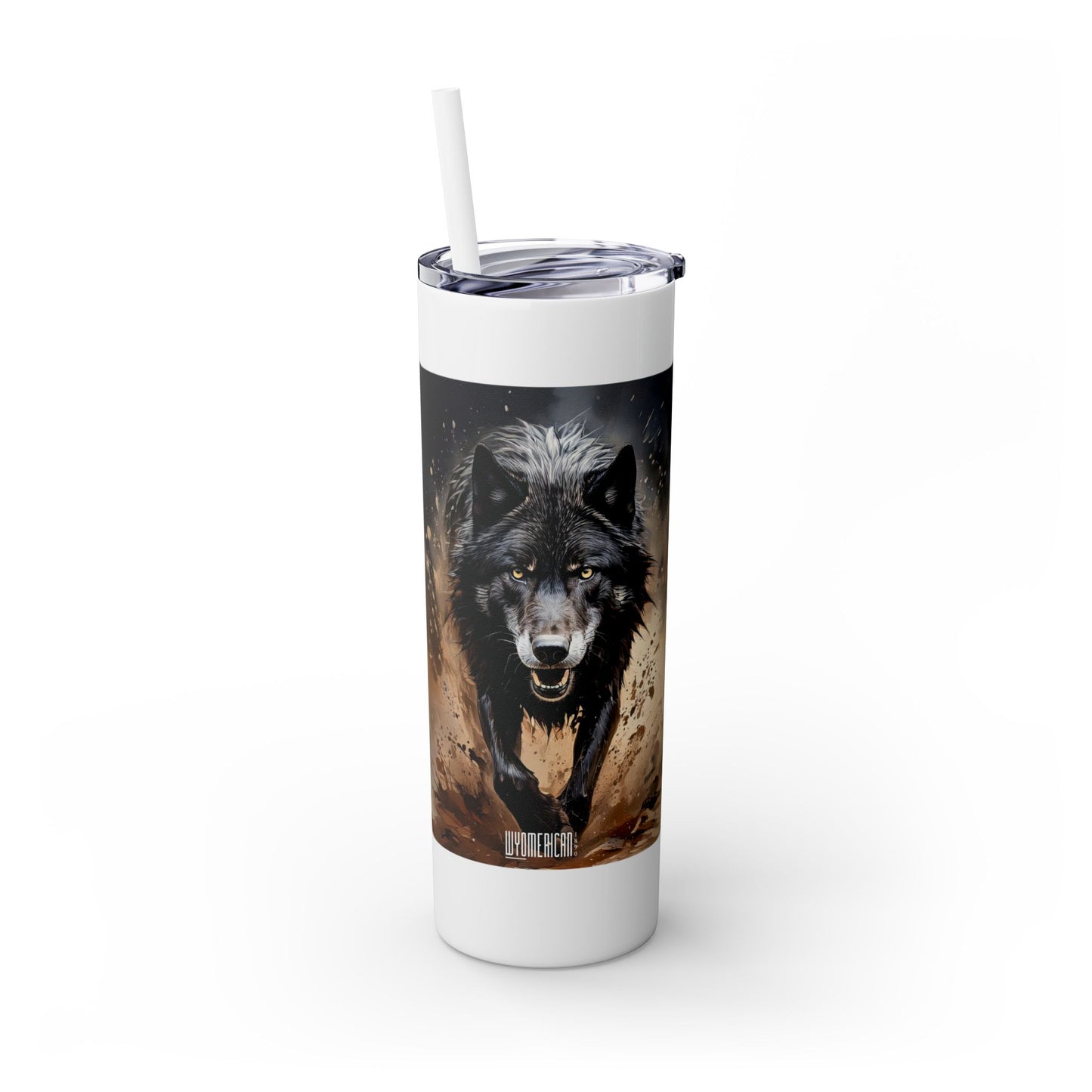Wildlife Black Timber Wolf Tumbler - Wyomerican