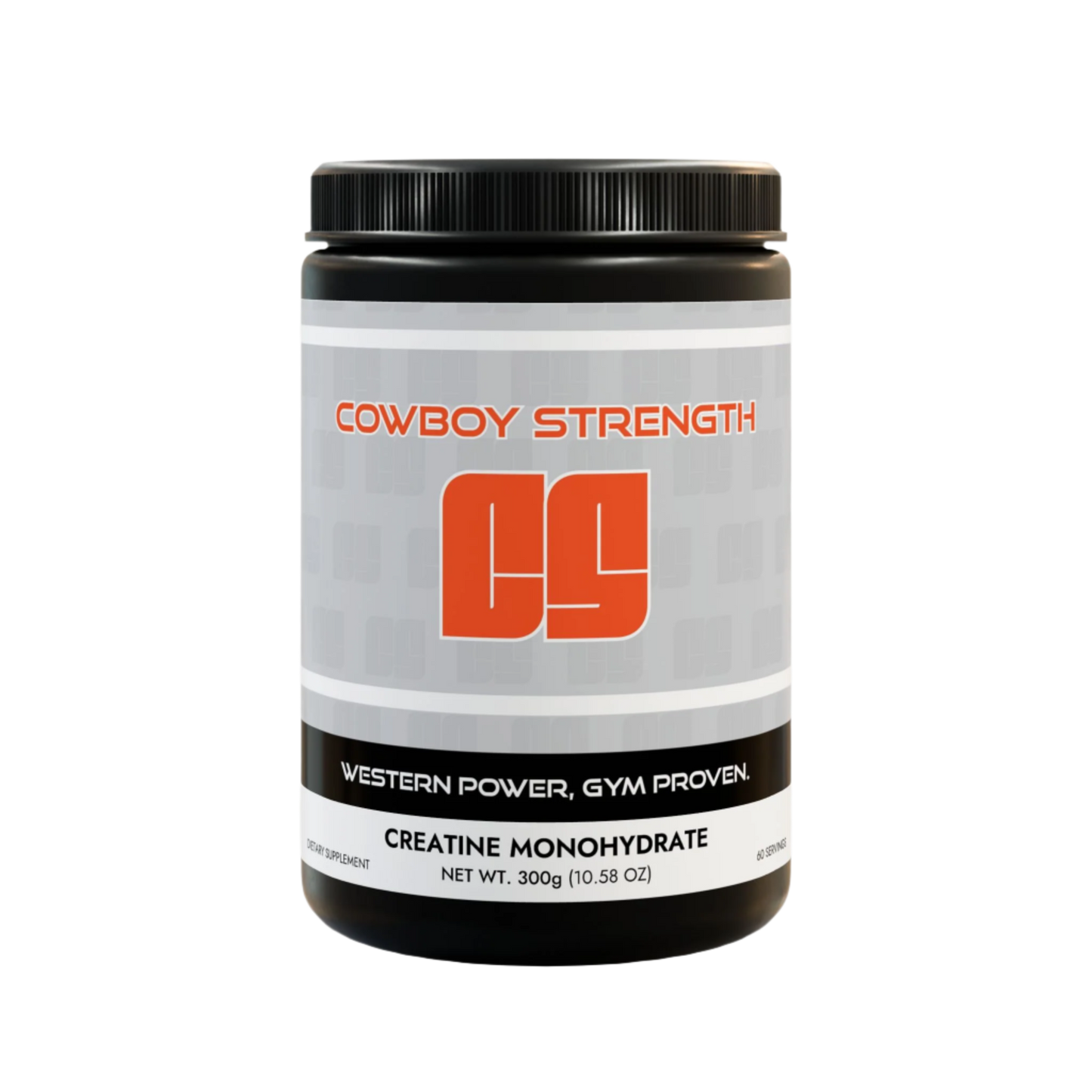 Cowboy Strength Creatine Monohydrate Supplement (300g, 10.58oz)