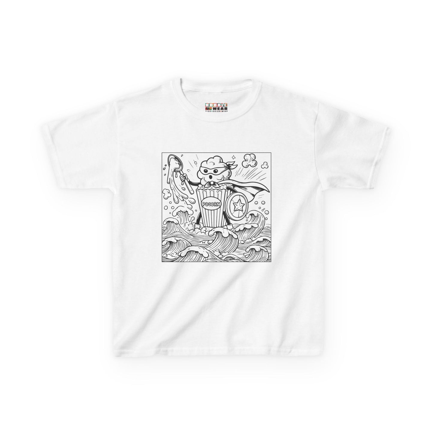 DoodleWear Popcorn Hero Cotton T-Shirt Kit