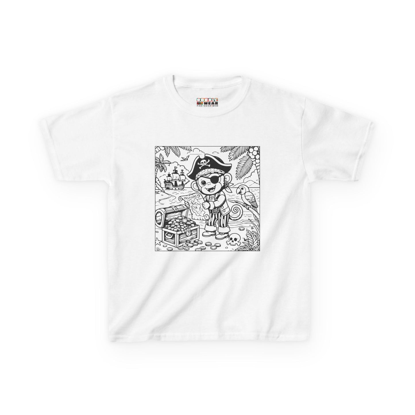 DoodleWear Pirate Monkey Cotton™ Tee Kit