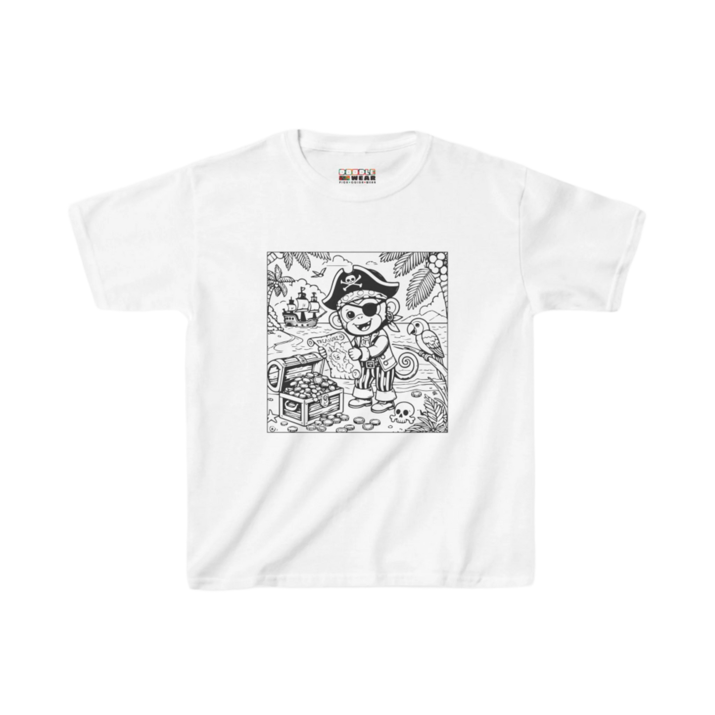 DoodleWear Pirate Monkey Cotton™ Tee Kit