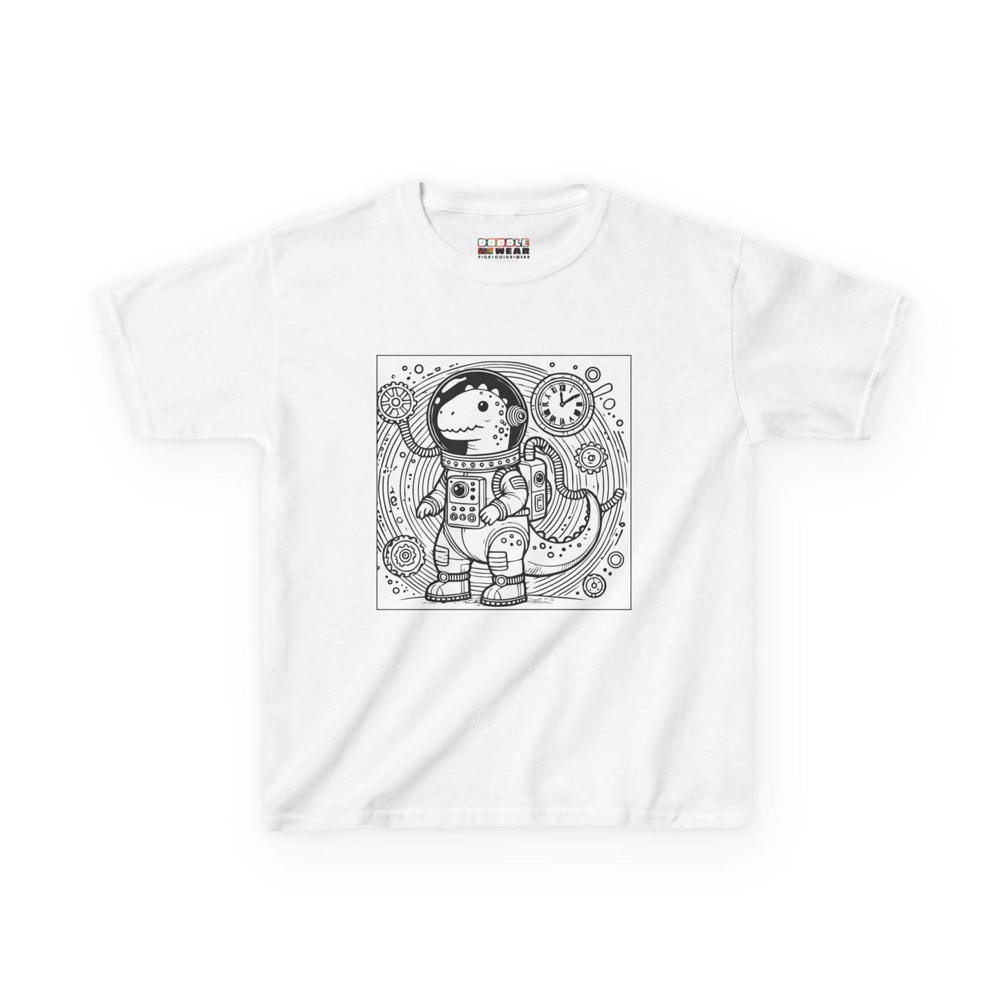 DoodleWear Time Travel Dinosaur Cotton T-Shirt Kit