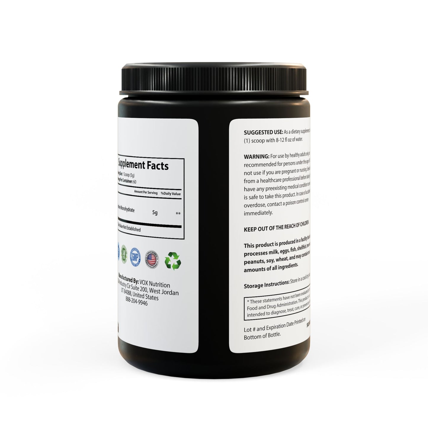 Cowboy Strength Creatine Monohydrate Supplement (300g, 10.58oz)