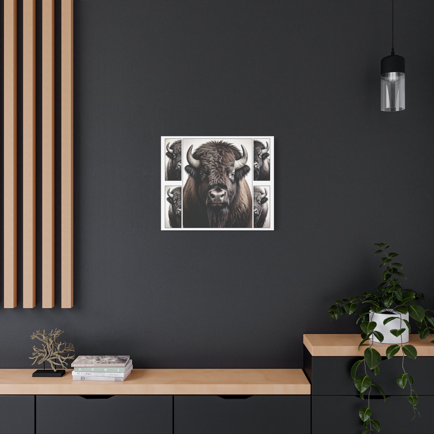 Bison Crew Matte Canvas, Stretched, 1.25" (24" x 20") Horizontal
