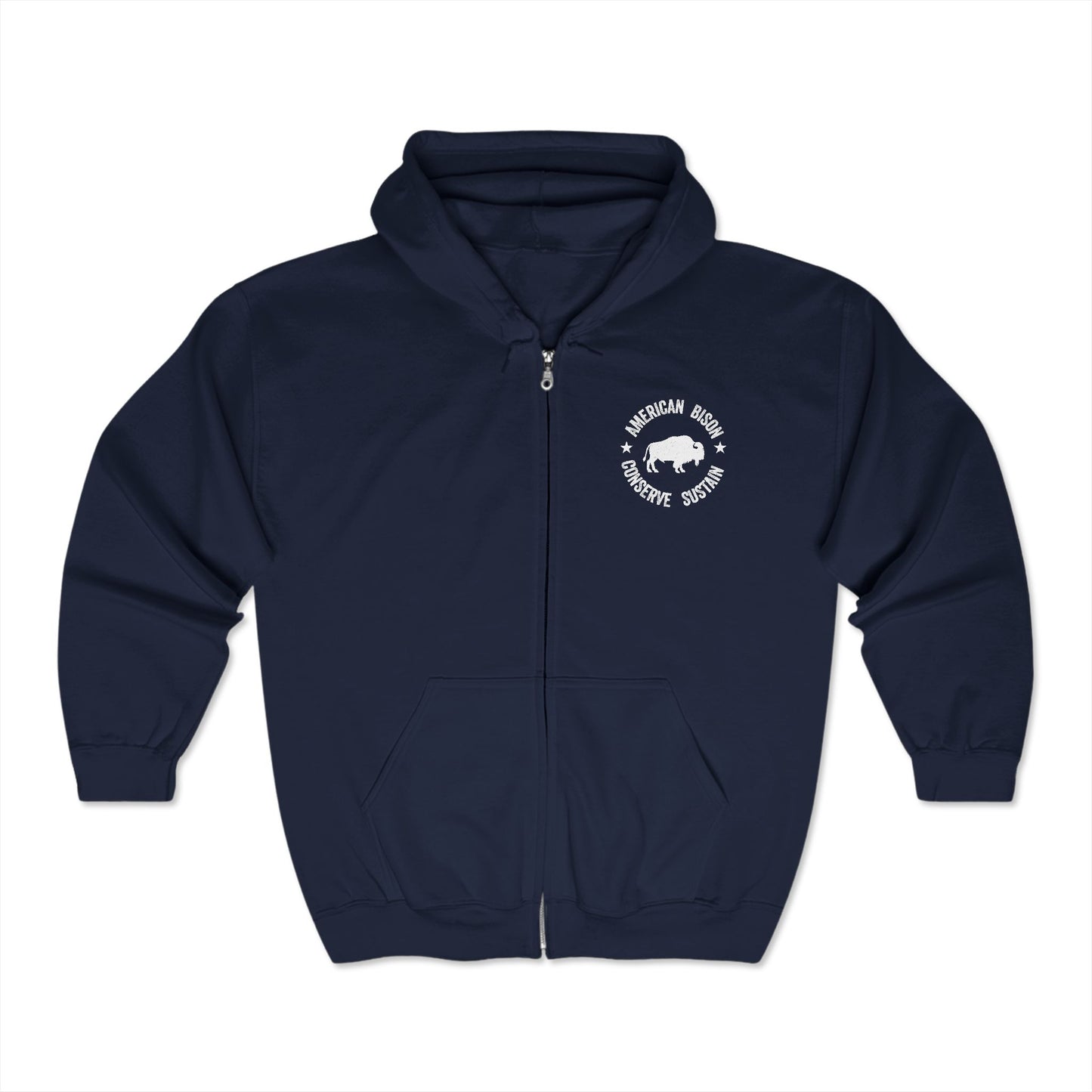 WYO Bison Conservation Zip Hoodie