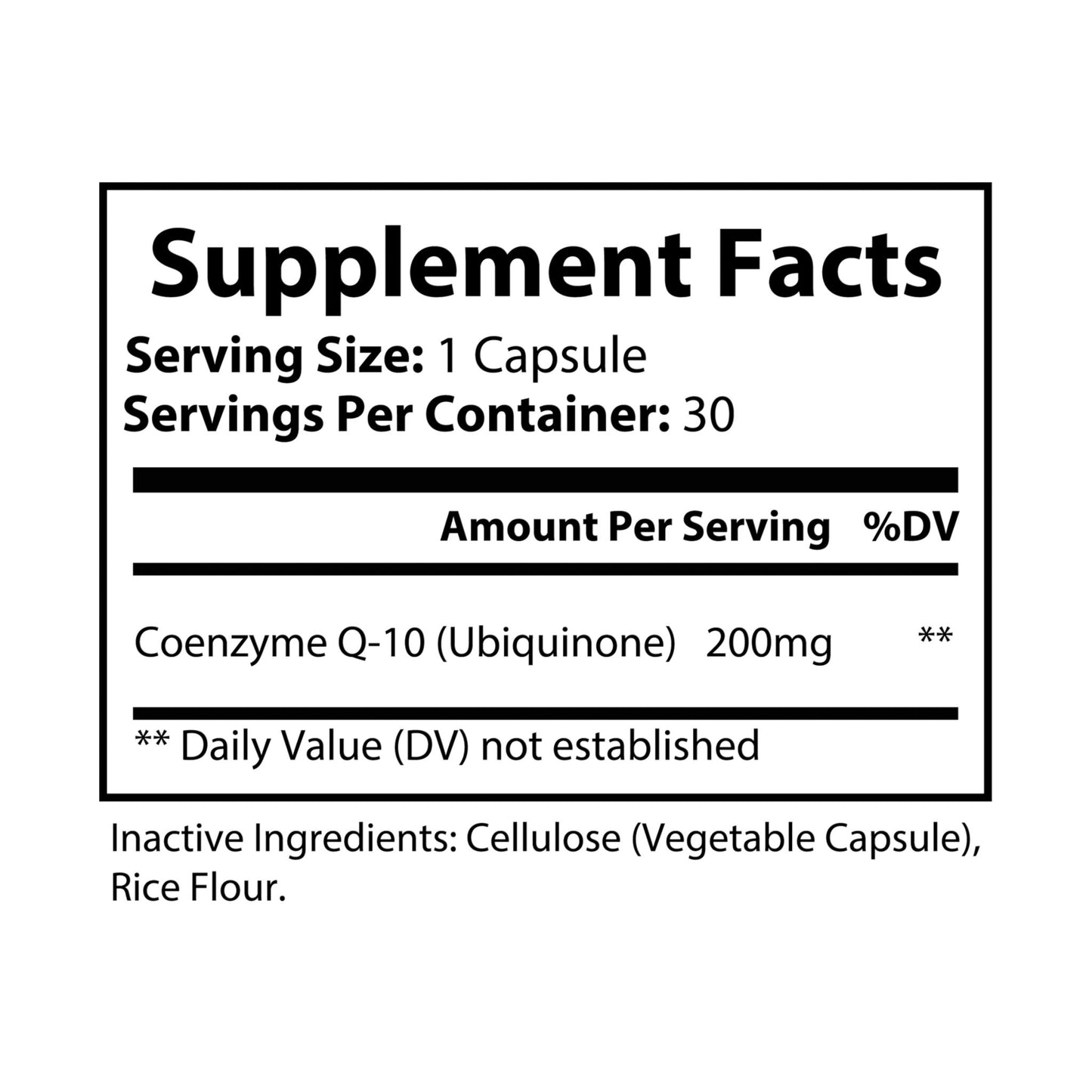 Prairie Vitality CoQ10 (Ubiquinone) Supplement (30 Capsules)