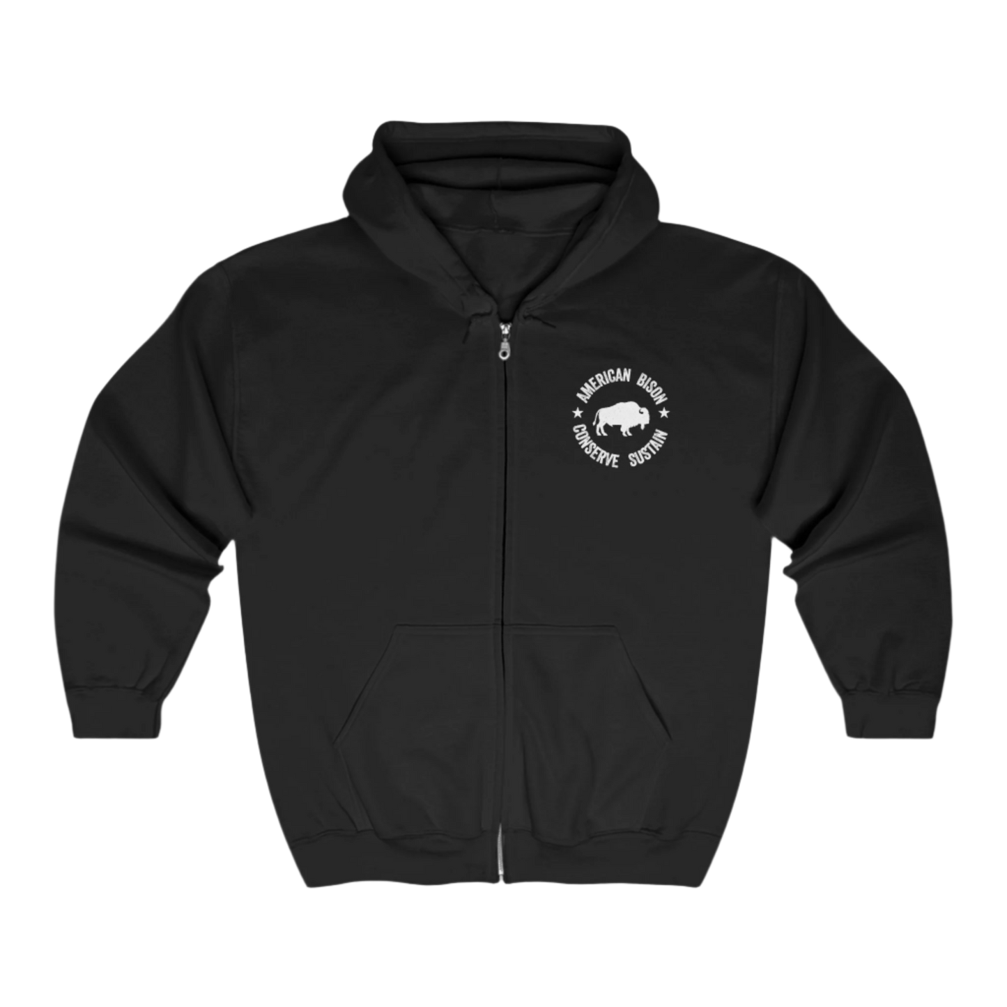 WYO Bison Conservation Zip Hoodie