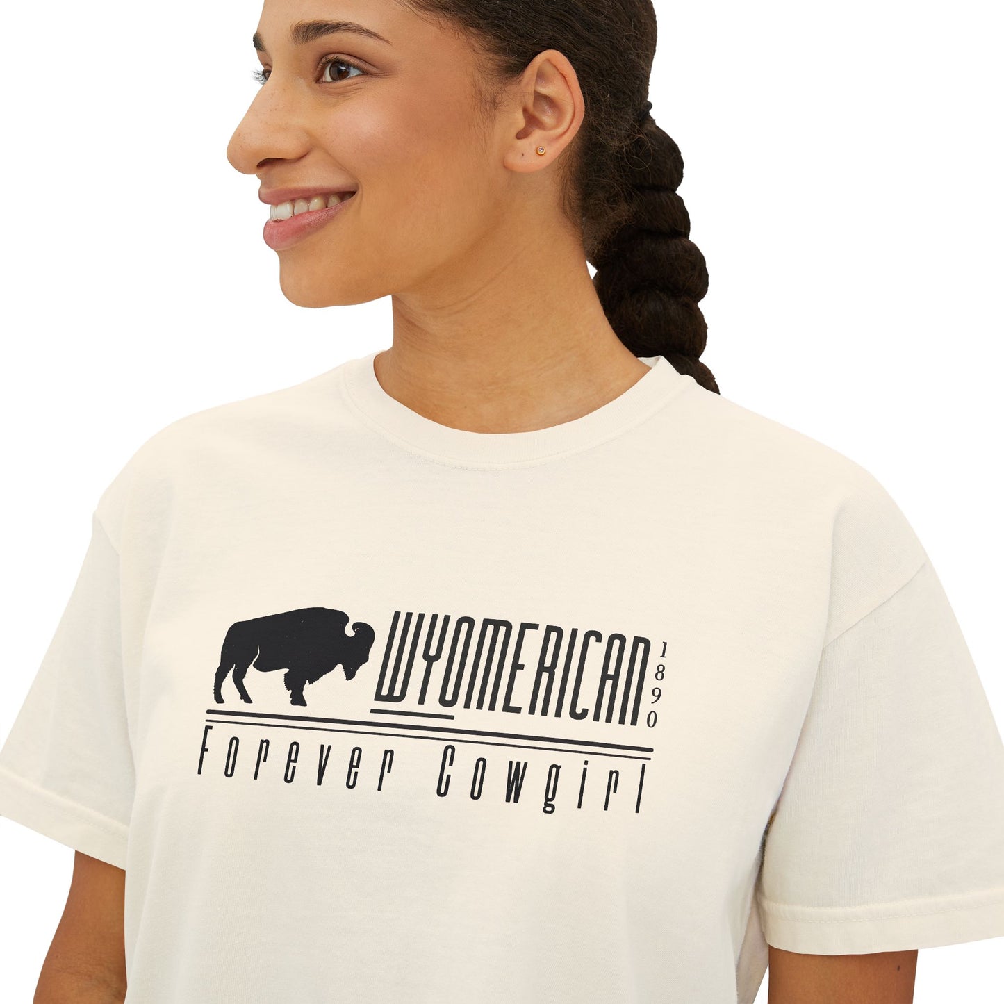 WYO Forever Cowgirl Box Tee - Wyomerican