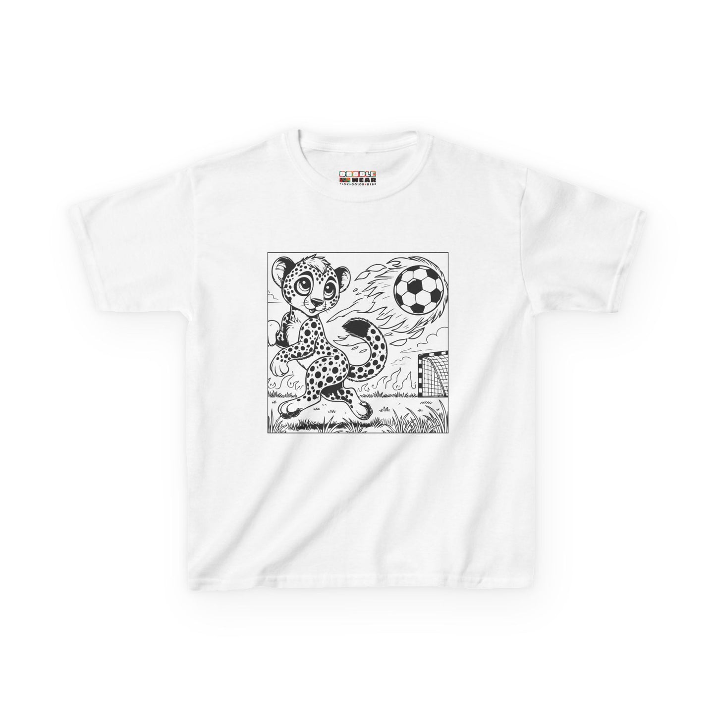 DoodleWear Soccer Cheetah Cotton™ Tee Kit