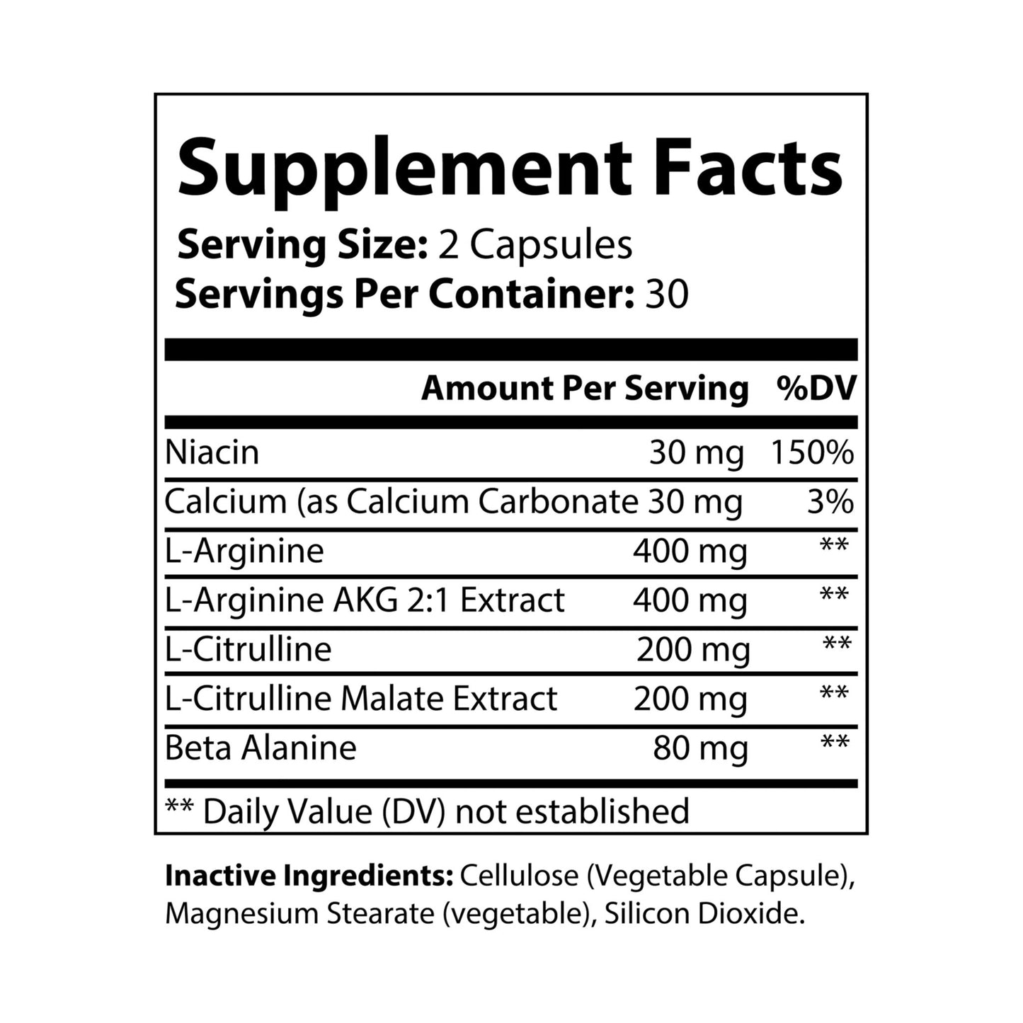Cowboy Strength Pump L-Arginine Supplement (60 Capsules)