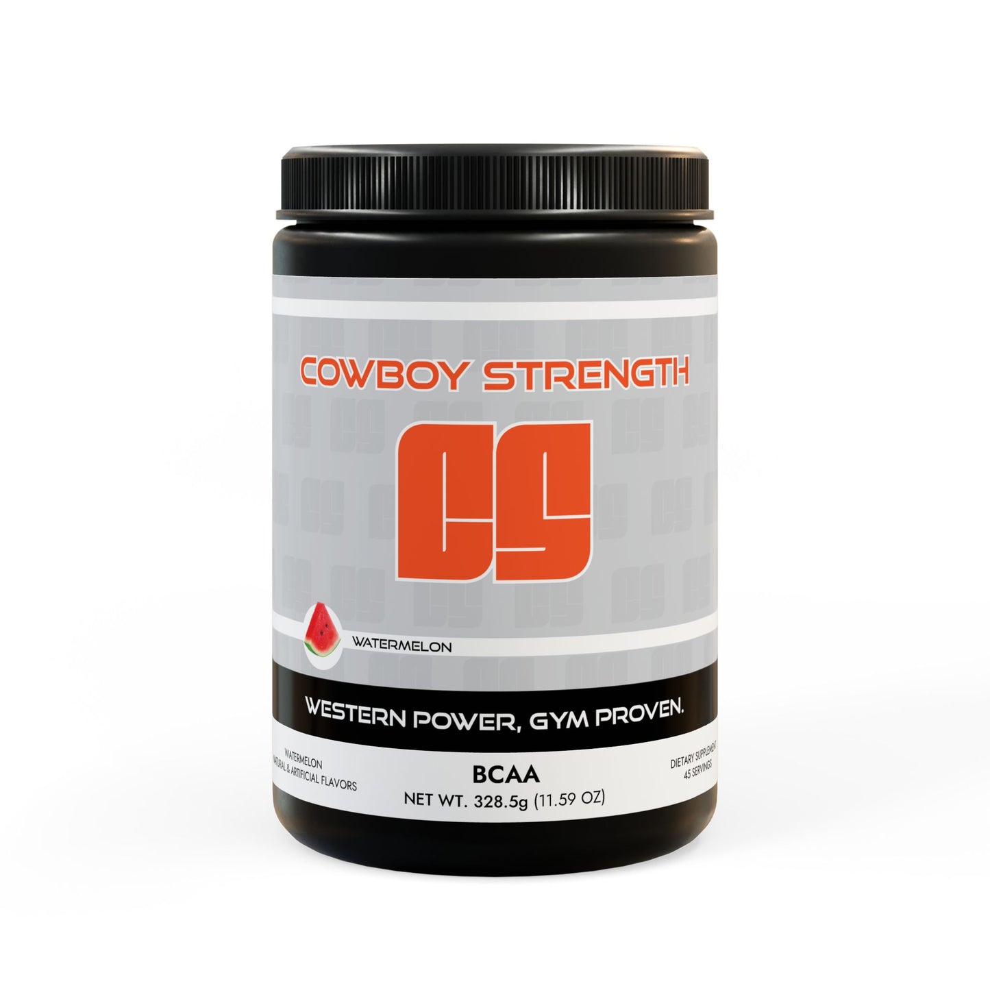 Cowboy Strength BCAA Supplement, Watermelon (325g, 11.46oz, 45 servings)