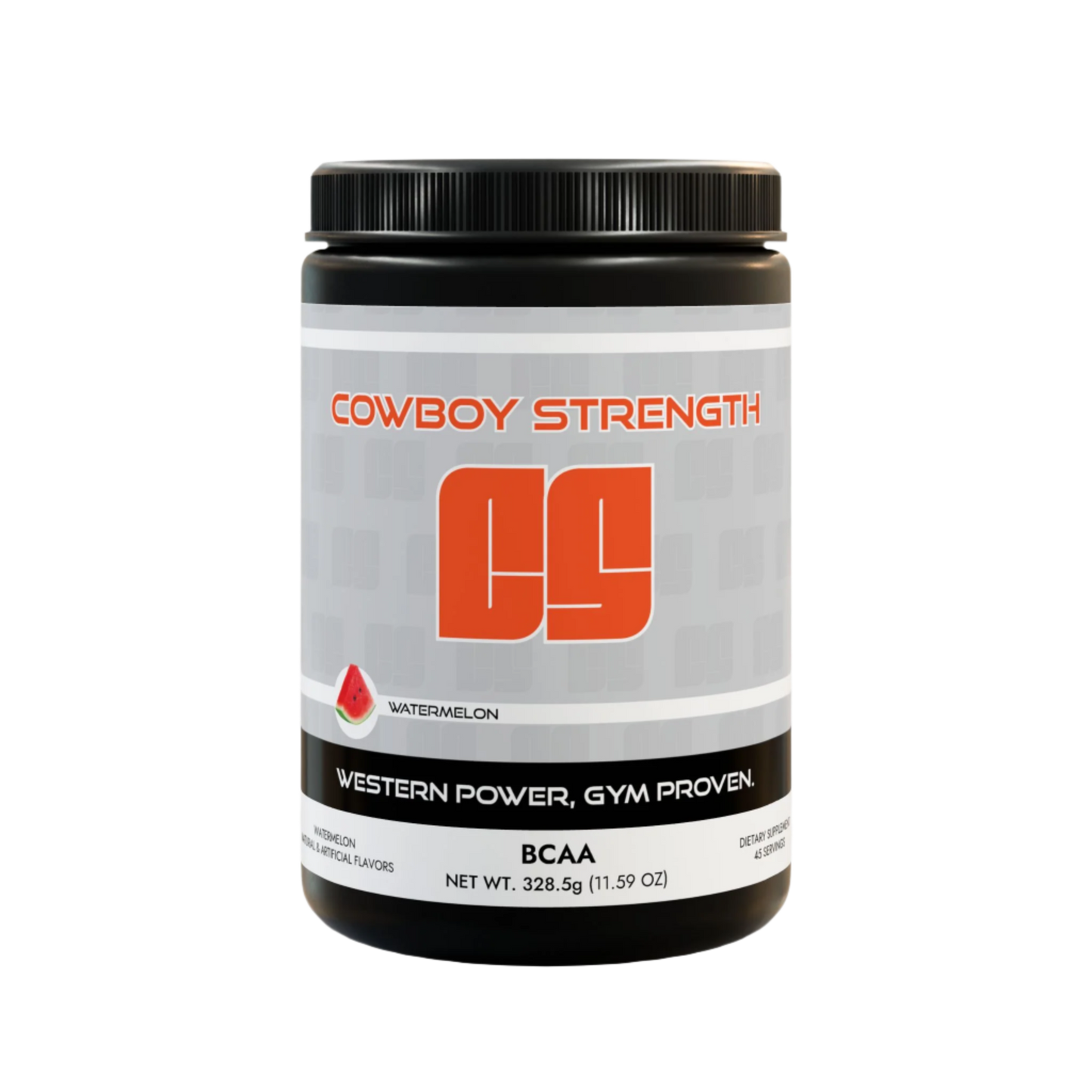 Cowboy Strength BCAA Supplement, Watermelon (325g, 11.46oz, 45 servings)