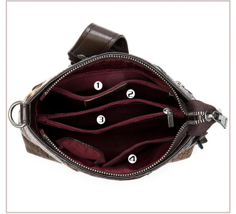 BrahmaBags Leather Patchwork Handbag