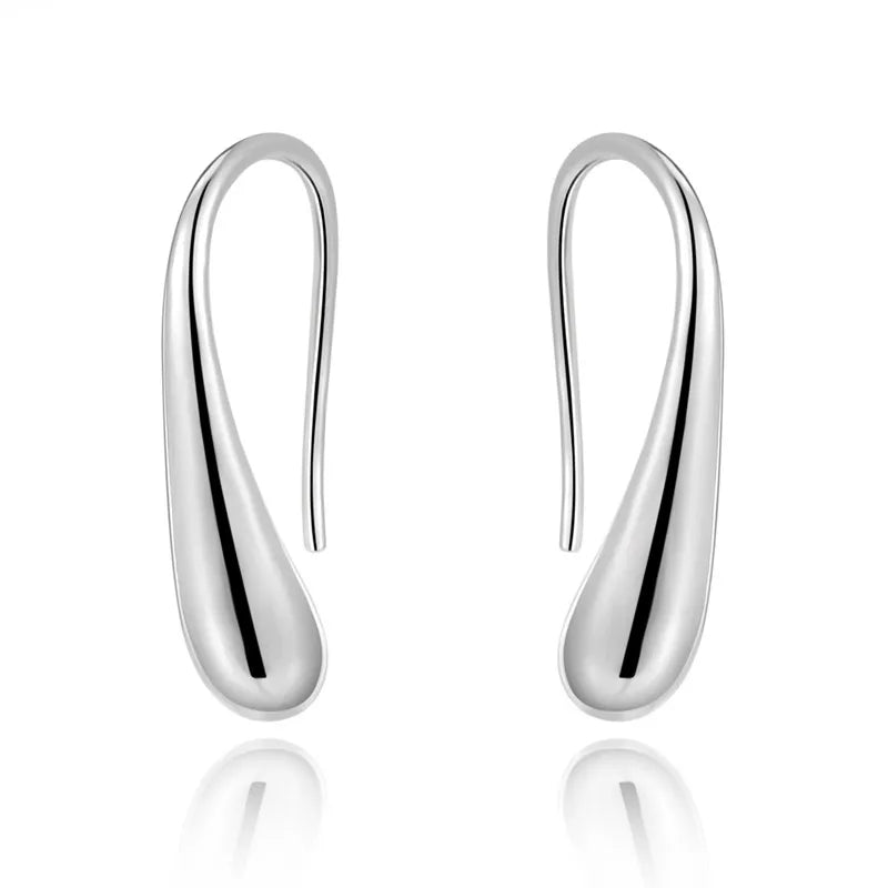 Go West Sterling Silver Water Drop Earrings
