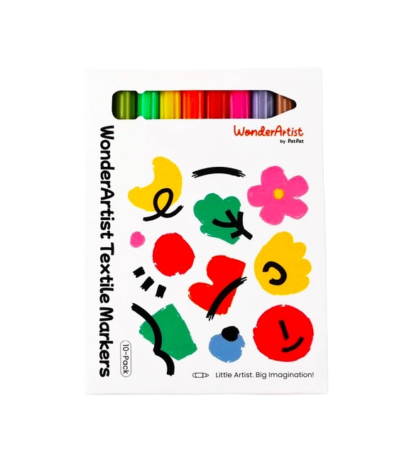 DoodleWear Vibrant Fabric Marker (Set of 10)
