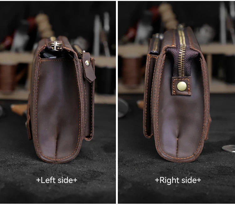 Crazy Horse Leather Clutch - Wyomerican