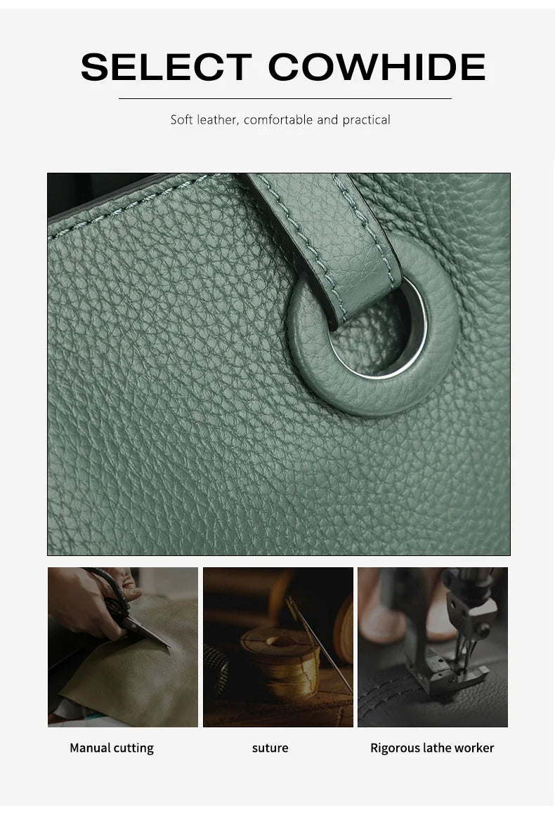 BrahmaBags Genuine Leather Crossbody Handbag - Wyomerican