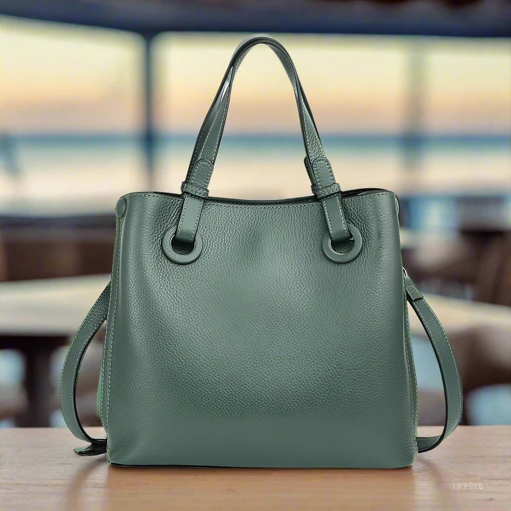 BrahmaBags Genuine Leather Crossbody Handbag - Wyomerican