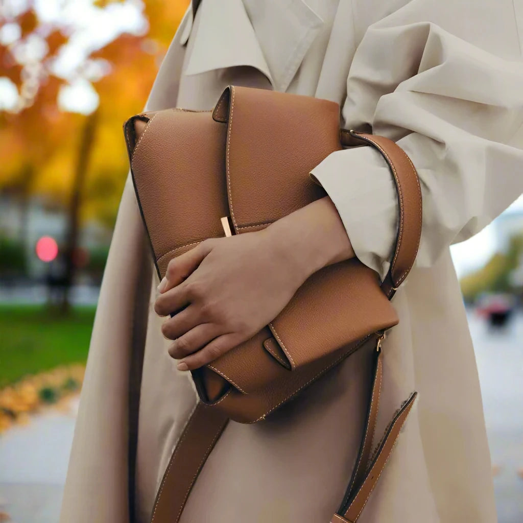 BrahmaBags Pleated Leather Handbag - Wyomerican
