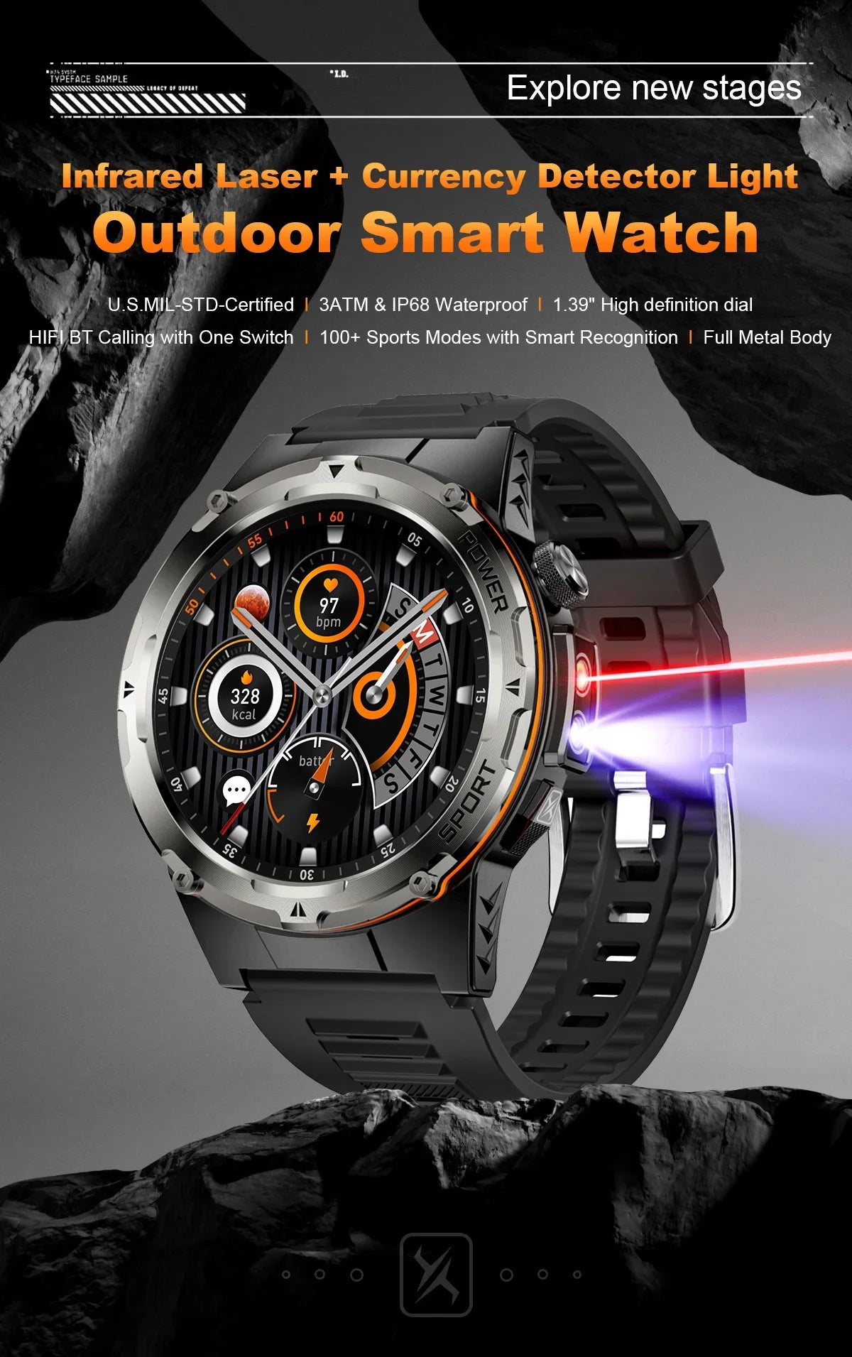 Delta Lake Outdoor Sport Smart Watch New 2025