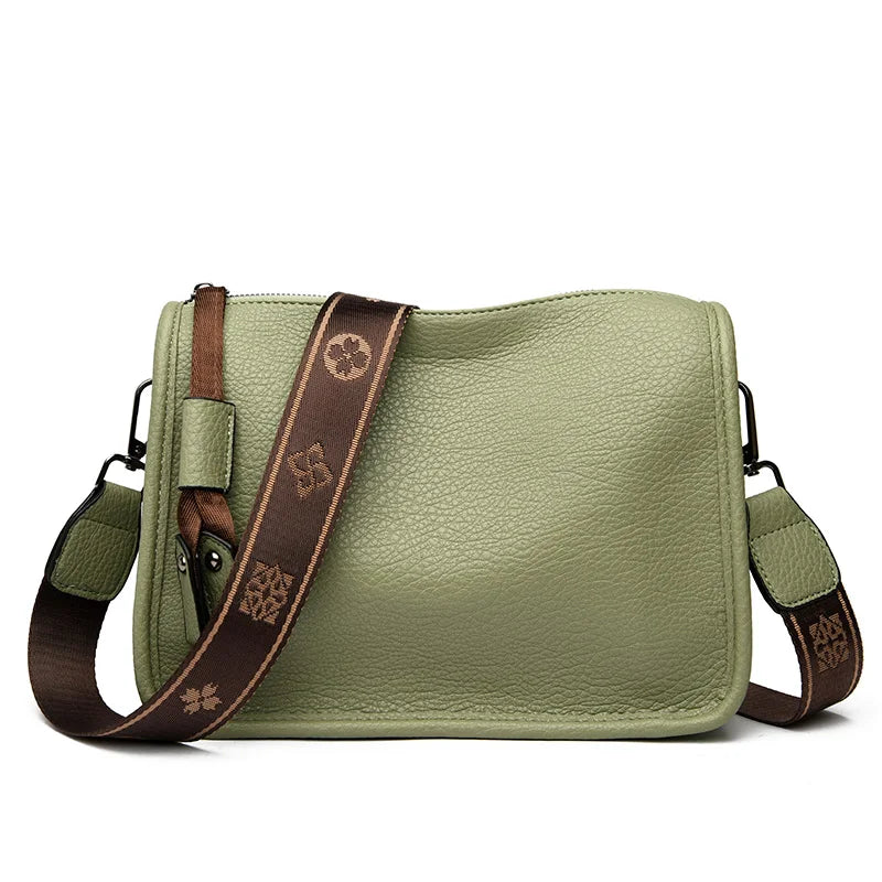 BrahmaBags Leather Crossbody Messenger Handbag - Wyomerican