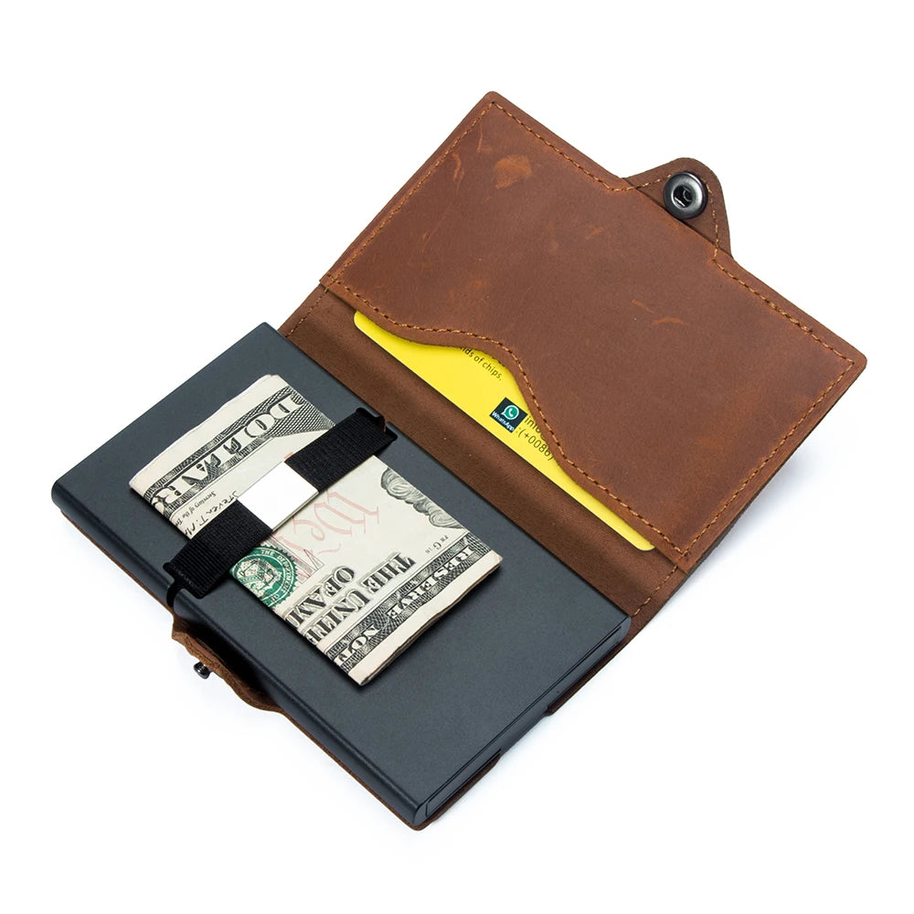 Leather RFID Wallet & Card Holder Men's - Wyomerican