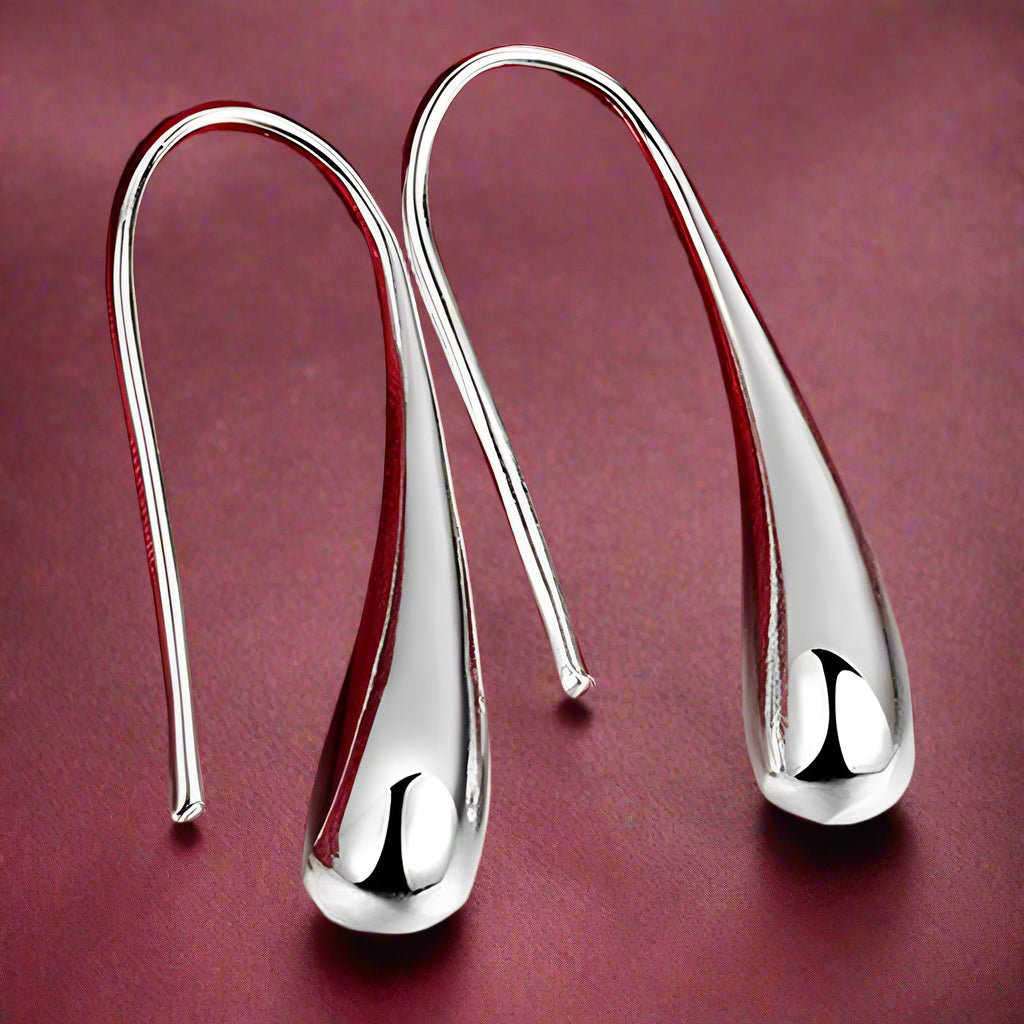 Go West Sterling Silver Water Drop Earrings