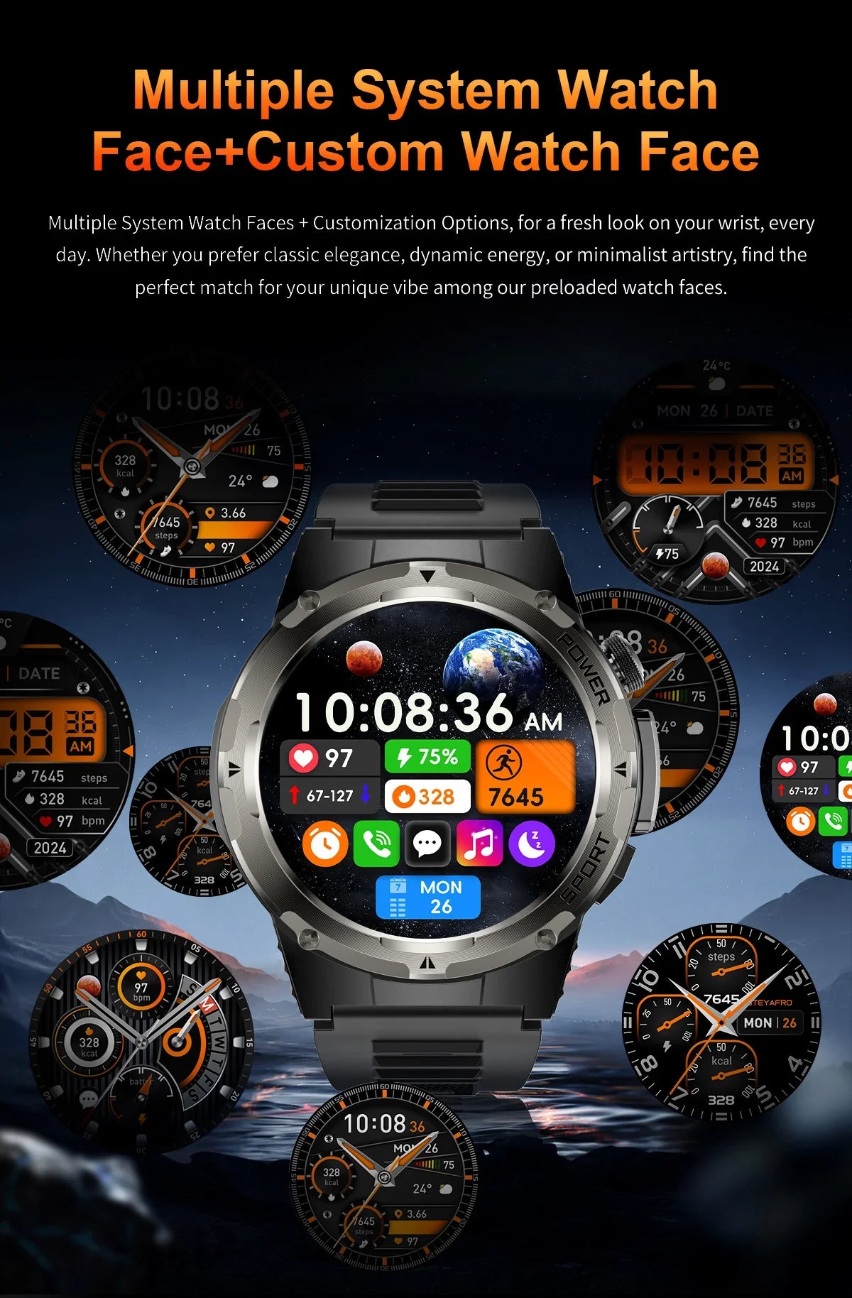 Delta Lake Outdoor Sport Smart Watch New 2025
