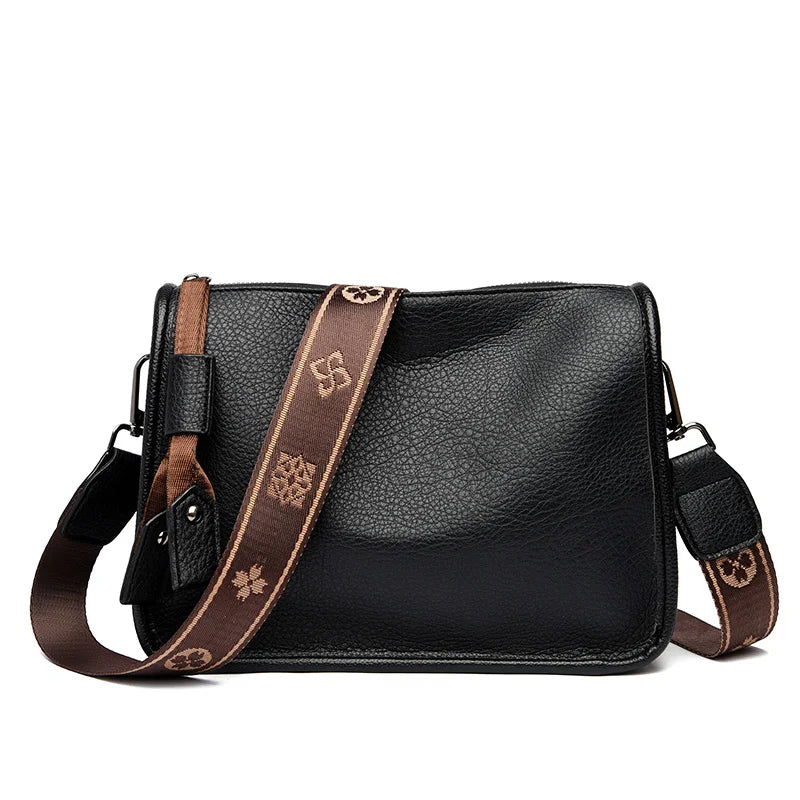 BrahmaBags Leather Crossbody Messenger Handbag - Wyomerican
