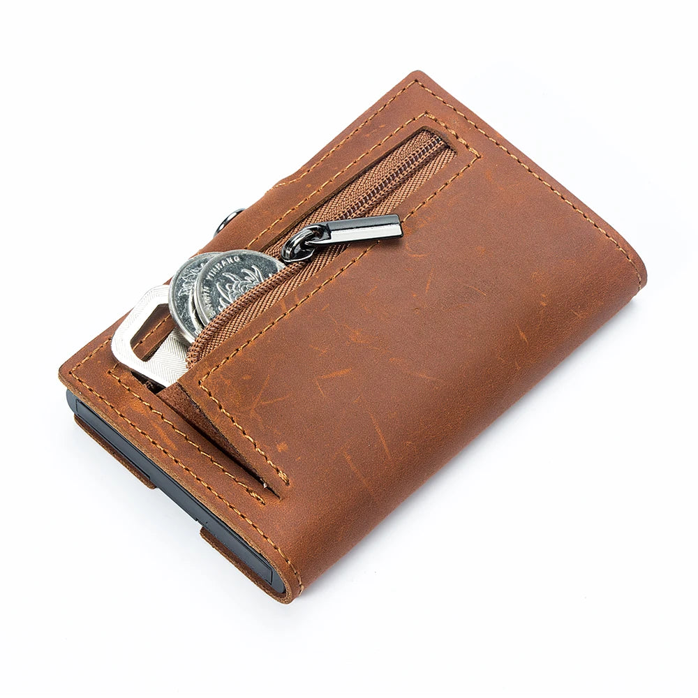 Leather RFID Wallet & Card Holder Men's - Wyomerican