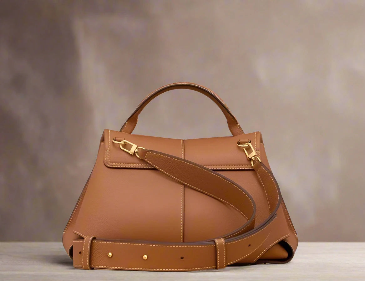 BrahmaBags Pleated Leather Handbag - Wyomerican