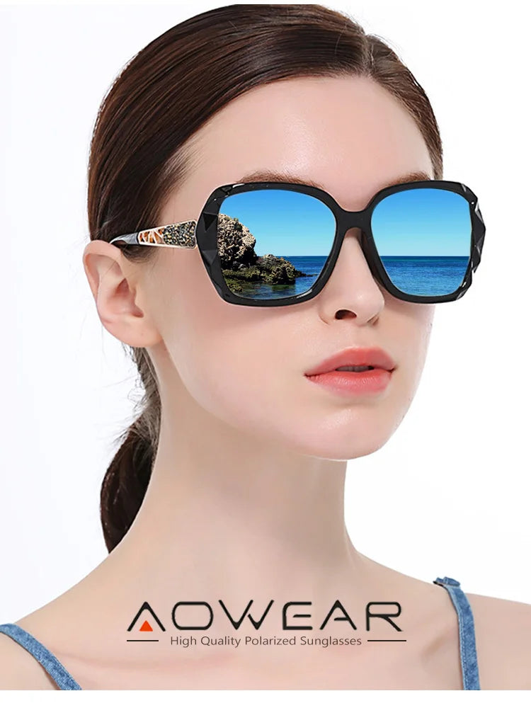 Frontier Women's Oversized Square Sunglasses
