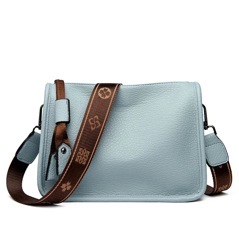 BrahmaBags Leather Crossbody Messenger Handbag - Wyomerican