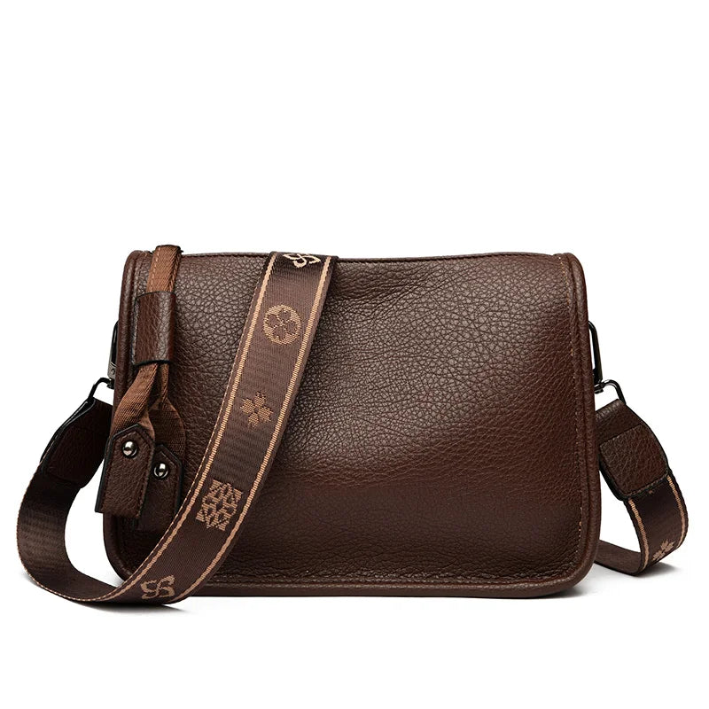 BrahmaBags Leather Crossbody Messenger Handbag - Wyomerican