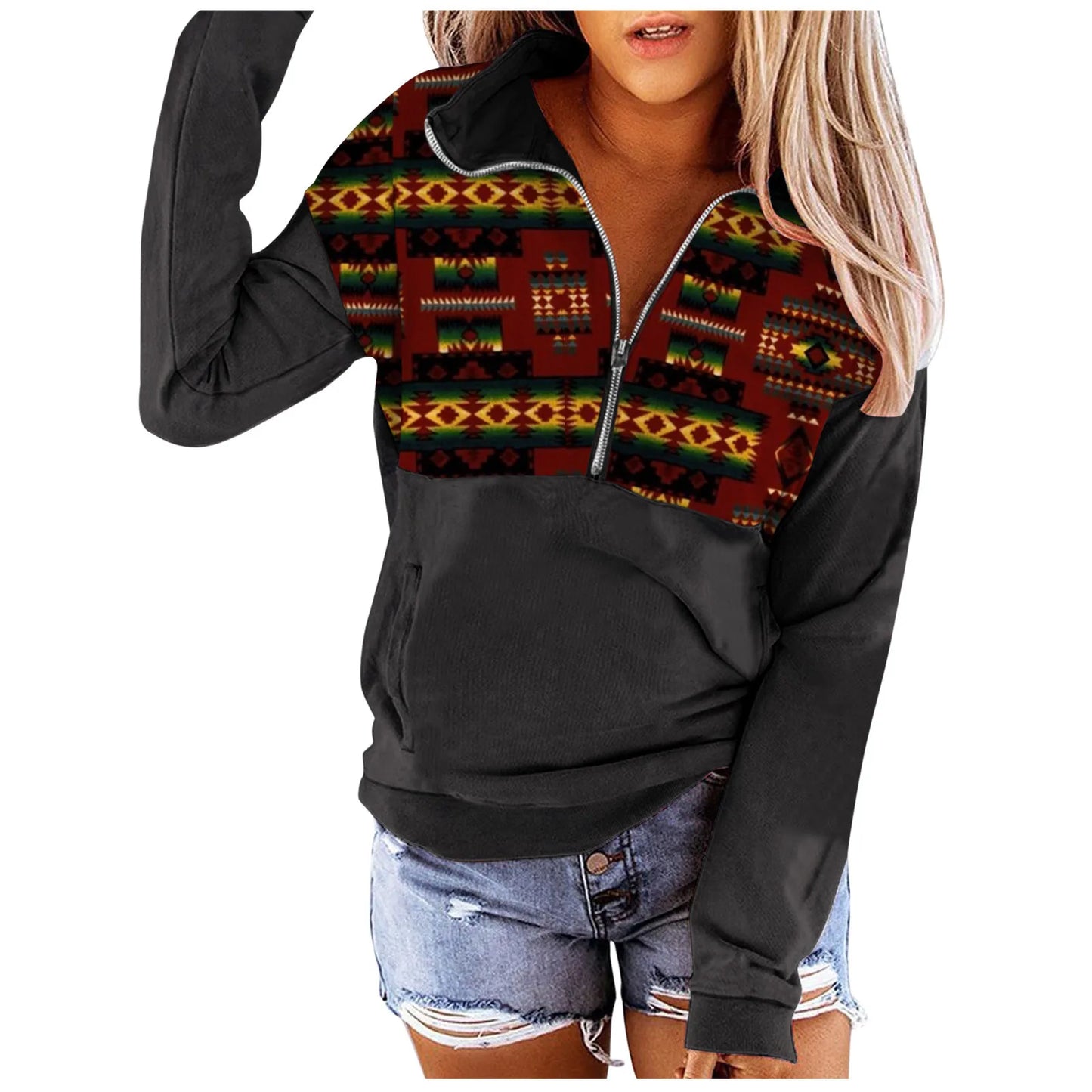 Western Aztec Women's Pullover - Wyomerican