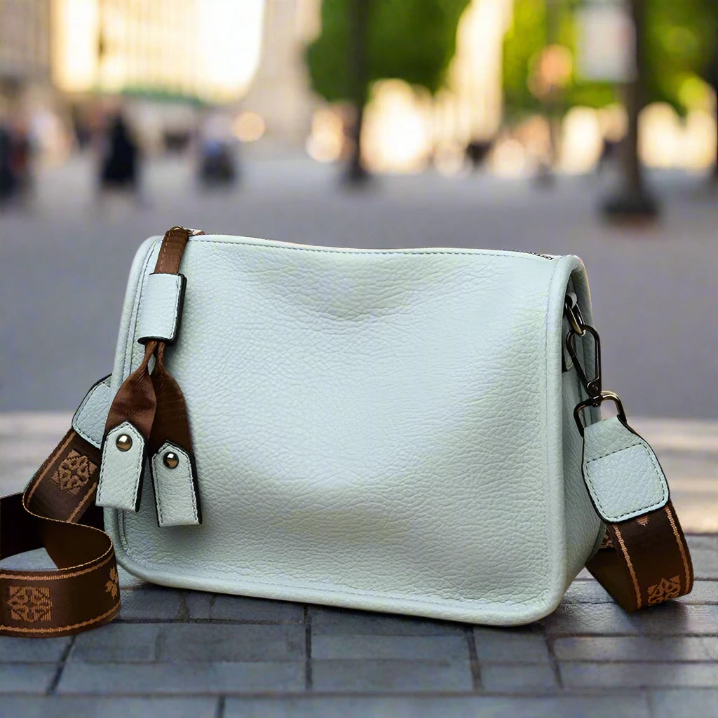 BrahmaBags Leather Crossbody Messenger Handbag - Wyomerican