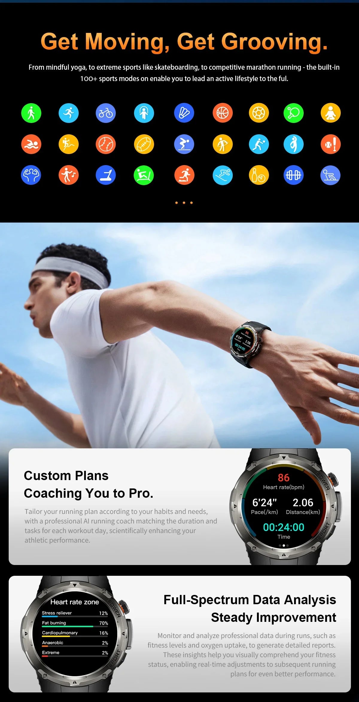 Delta Lake Outdoor Sport Smart Watch New 2025