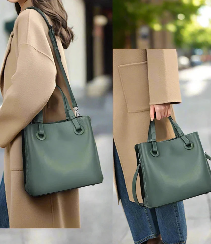 BrahmaBags Genuine Leather Crossbody Handbag - Wyomerican