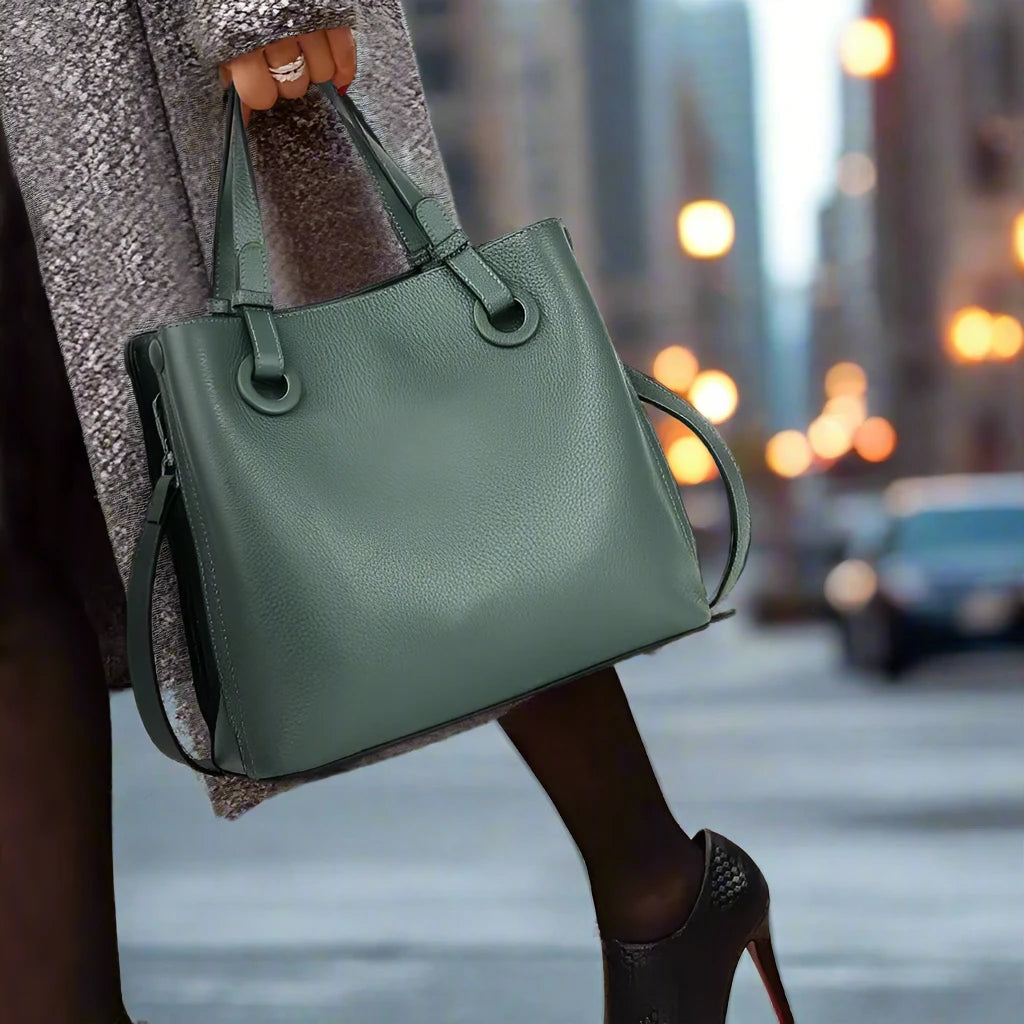 BrahmaBags Genuine Leather Crossbody Handbag - Wyomerican