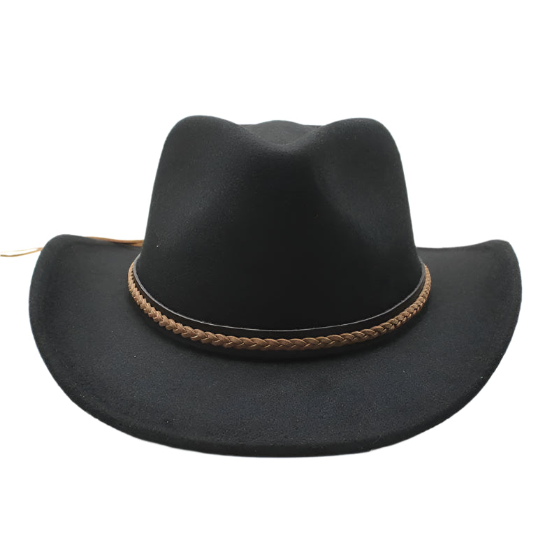 Western Cowboy Hat With Leather Headband