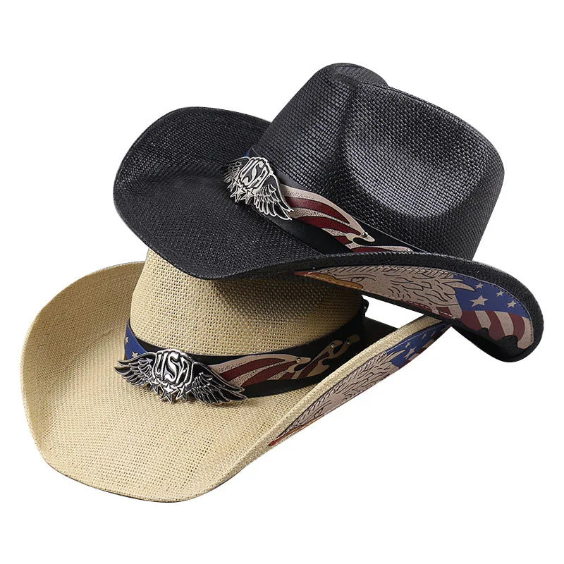 Western Cowboy Straw USA Hat