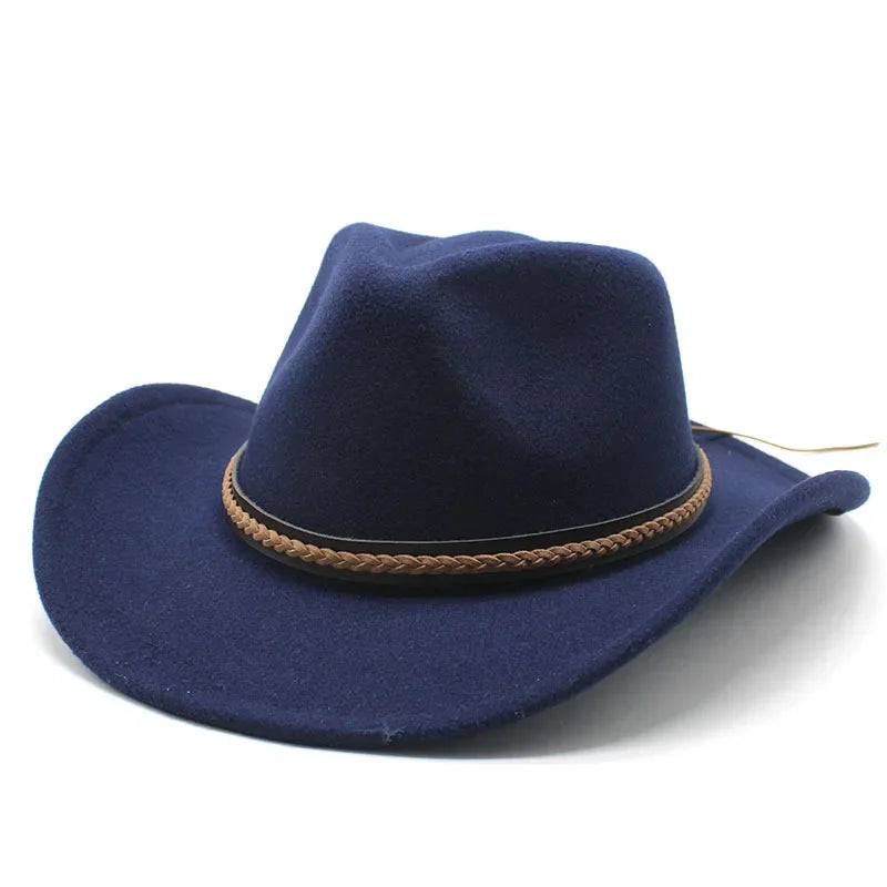 Western Cowboy Hat With Leather Headband