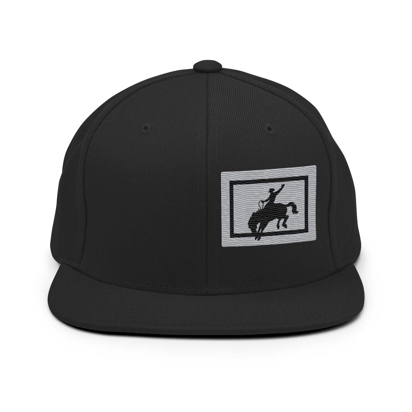 Saddle Bronc Silver Snapback Cap - Wyomerican