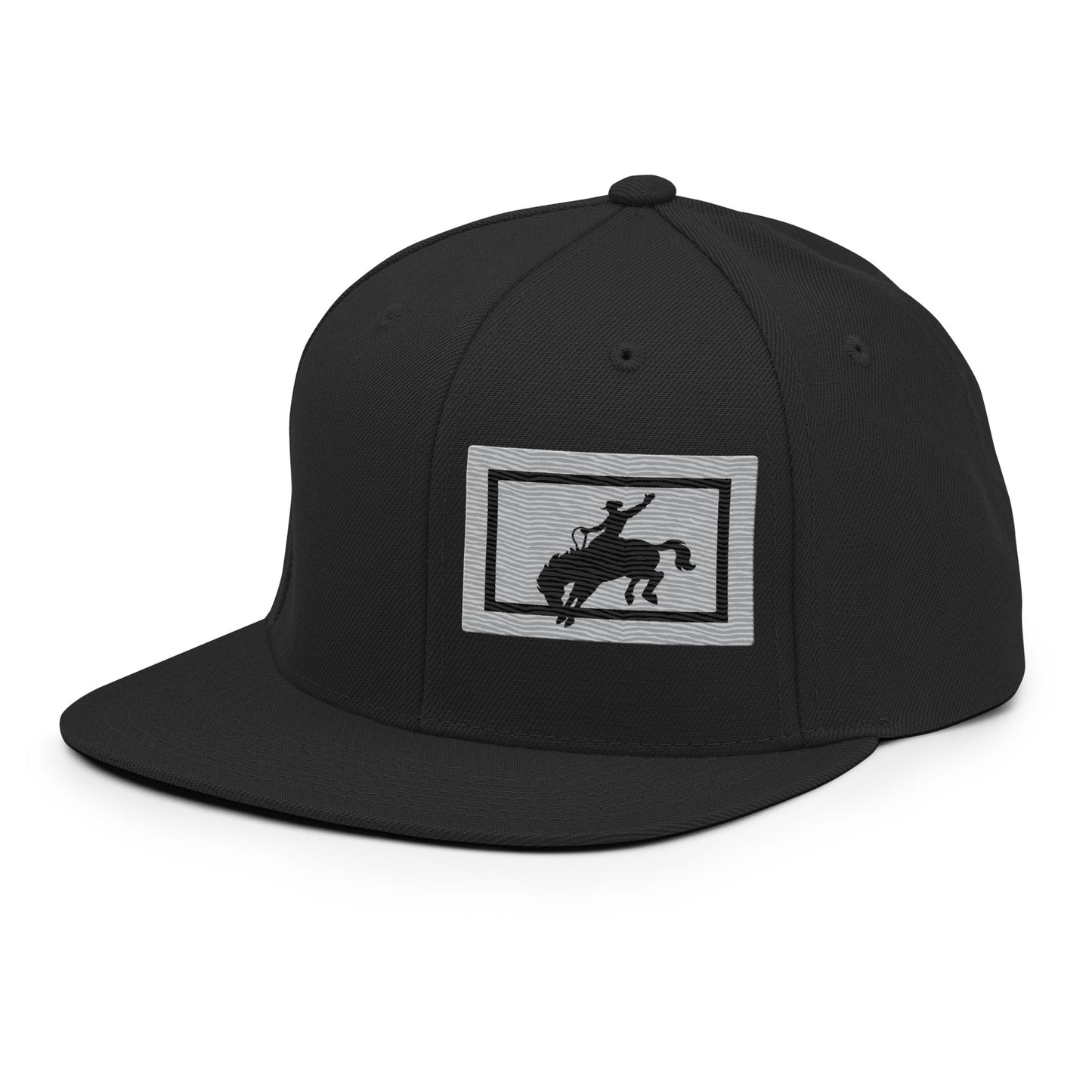 Saddle Bronc Silver Snapback Cap - Wyomerican