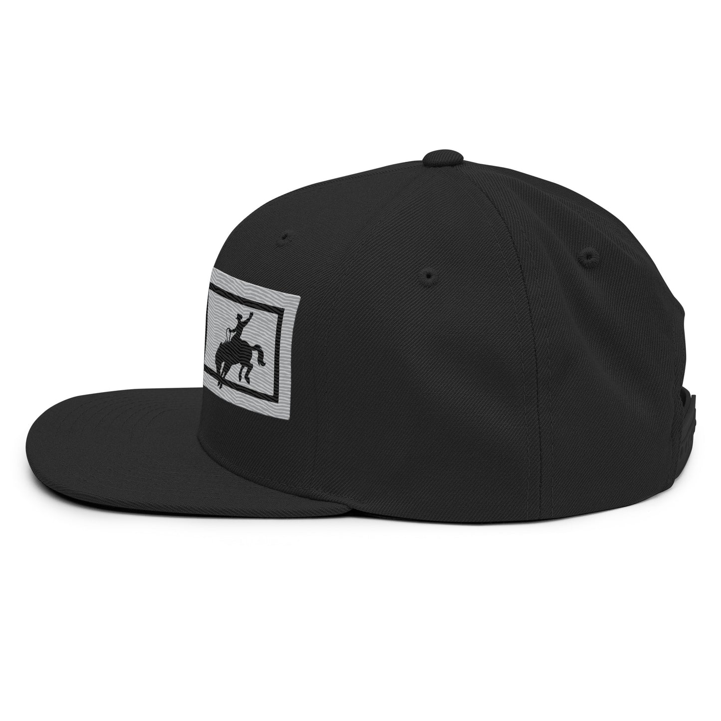 Saddle Bronc Silver Snapback Cap - Wyomerican