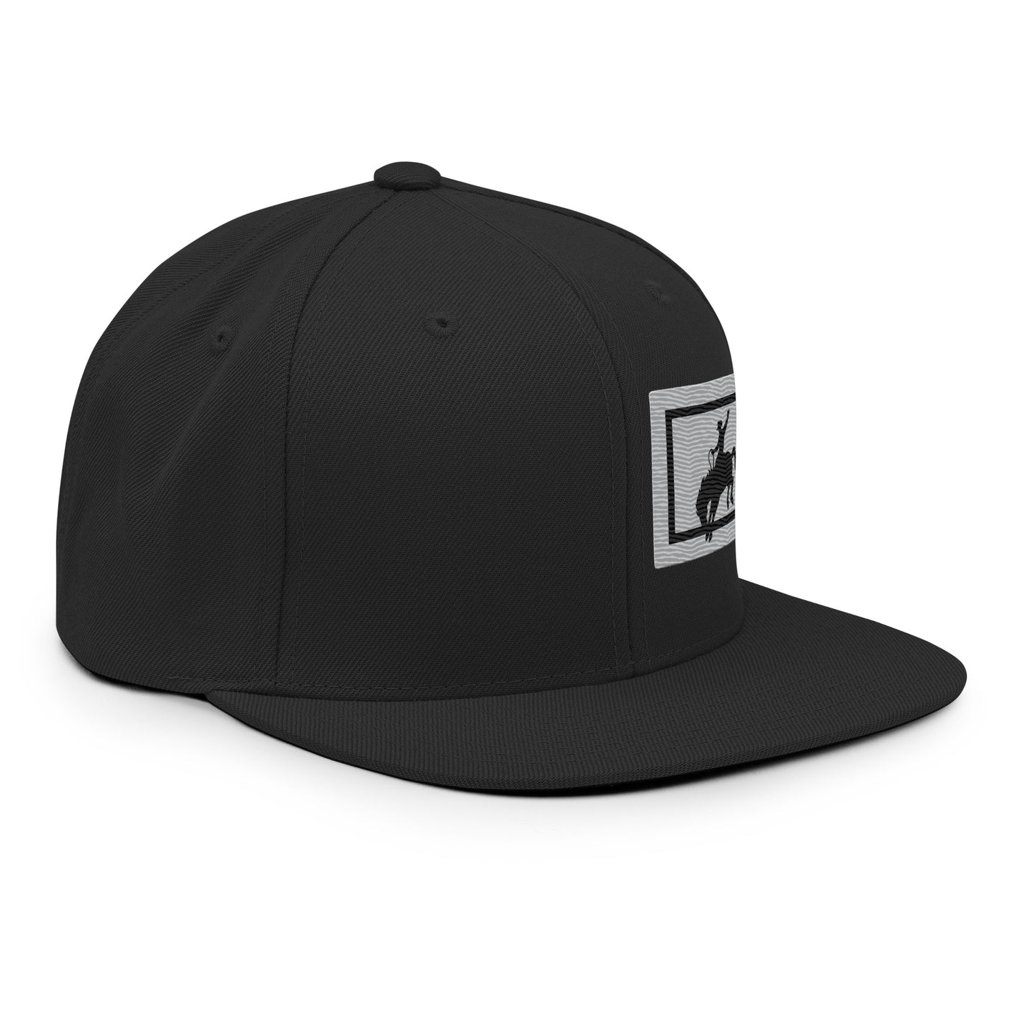 Saddle Bronc Silver Snapback Cap - Wyomerican
