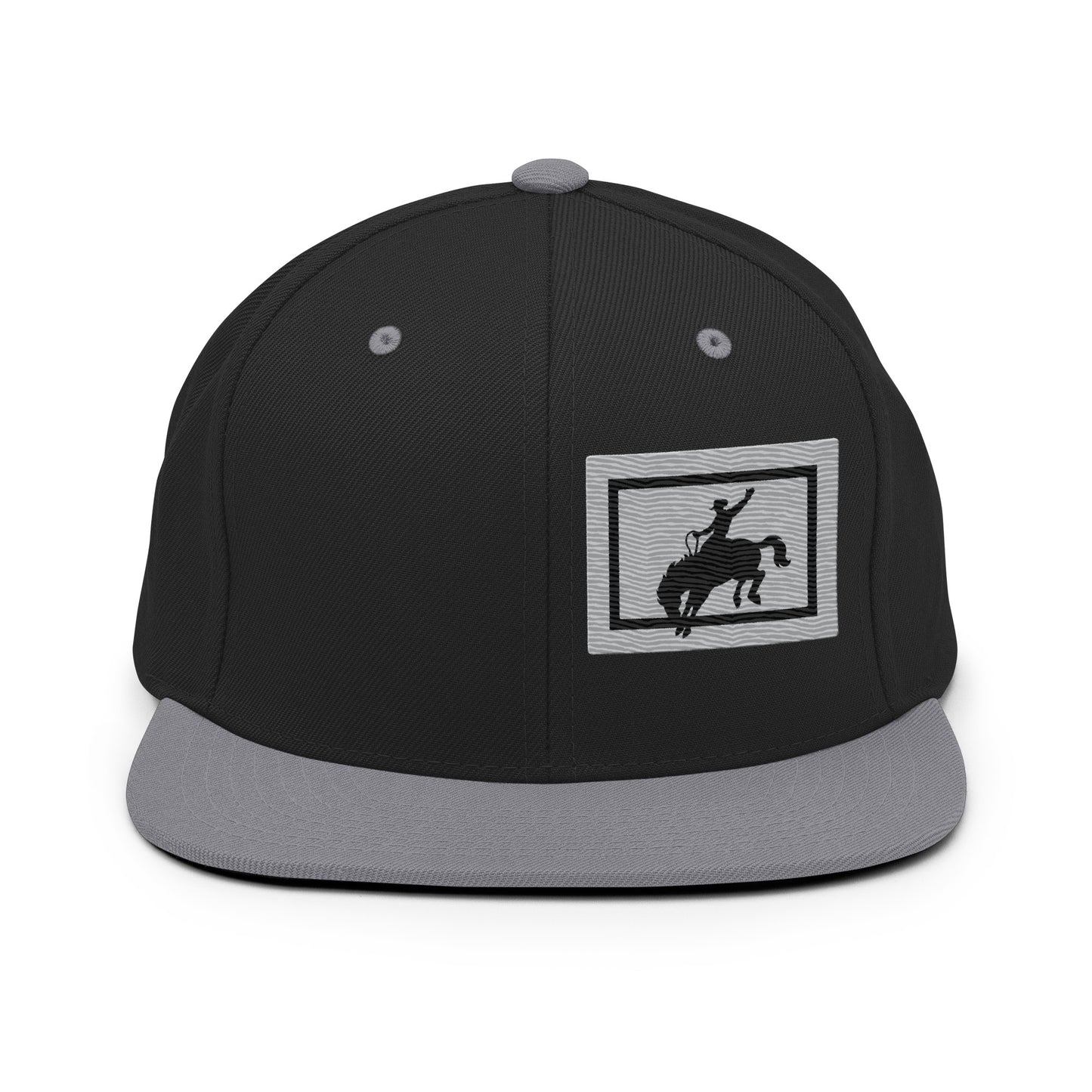 Saddle Bronc Silver Snapback Cap - Wyomerican