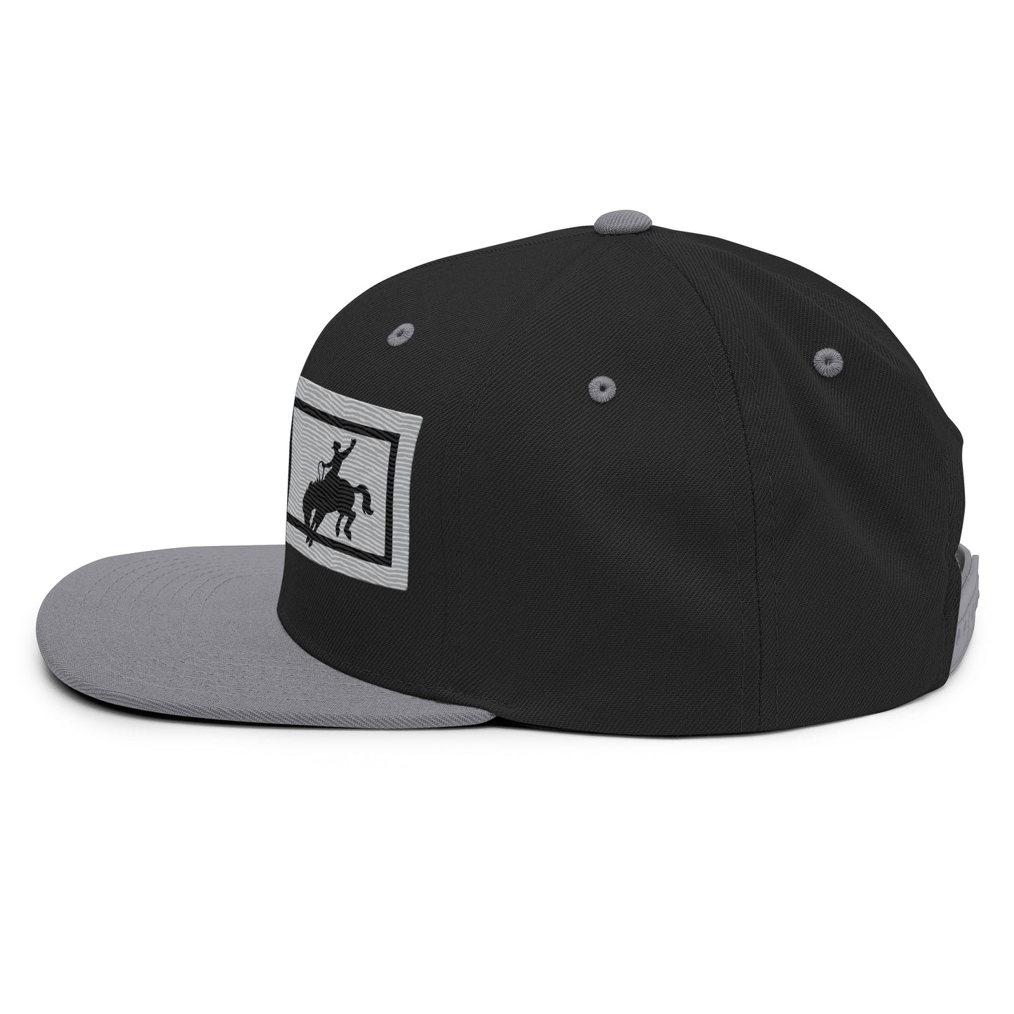 Saddle Bronc Silver Snapback Cap - Wyomerican
