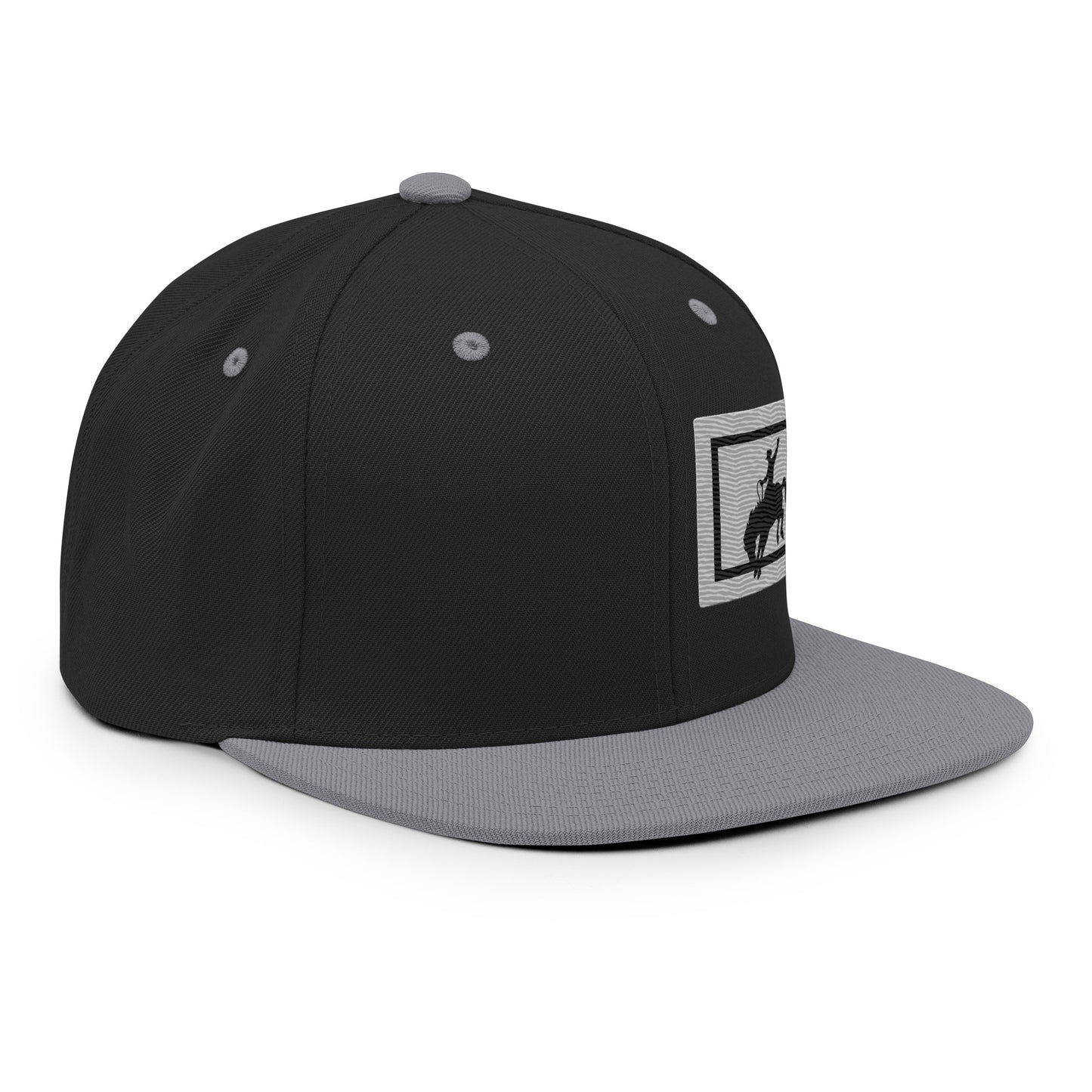Saddle Bronc Silver Snapback Cap - Wyomerican